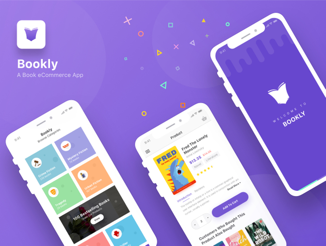 ios 读书app Bookly UI .sketch素材下载