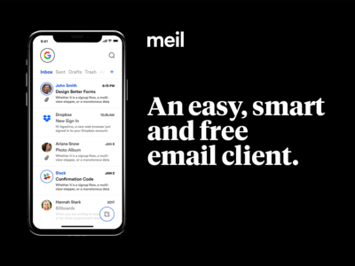 Meil Email App .xd素材下载