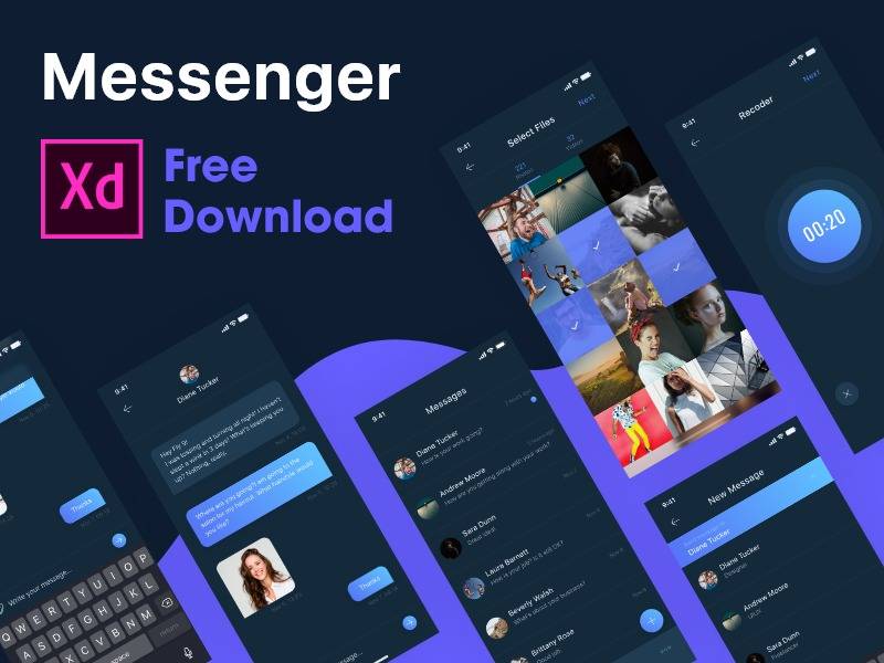 Messenger App .xd下载